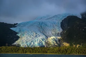 Patagonia Prints: Aguila Glacier, Agostini Fjord, Alberto de Agostini National Park, Patagonia, Chile