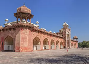 Muslim Collection: Akbars tomb, 1613, Sikandra, Uttar Pradesh, India