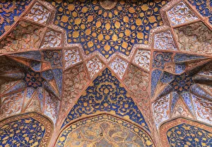 Muslim Gallery: Akbars tomb interior, 1613, Sikandra, Uttar Pradesh, India