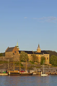 Nautical Theme Prints: Akershus fortress & harbour, Oslo, Norway