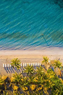 Beach Chairs Prints: Akumal beach, Quintana Roo, Mexico