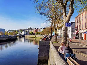 Al fresco cafe by the Shandon Bridge, Cork, County Cork, Ireland