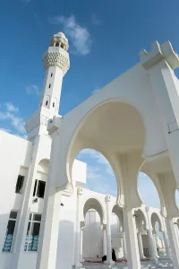 Relgious Building Prints: Al Rahmah Mosque, Jeddah Corniche, Jeddah, Makkah Province, Saudi Arabia