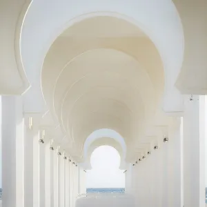 Mosque Prints: Al Rahmah Mosque, Jeddah Corniche, Jeddah, Makkah Province, Saudi Arabia