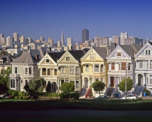 Alamo Square Gallery: Alamo Square & City Skyline, San Francisco, California USA