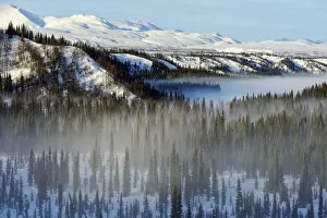 Alaska Gallery: Alaska Railroad trip from Anchorage to Fairbanks in the winter, Alaska, USA