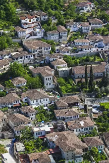 Albania Gallery: Albania, Berat-area, Gorica, elevated village view from the Kala Citadel