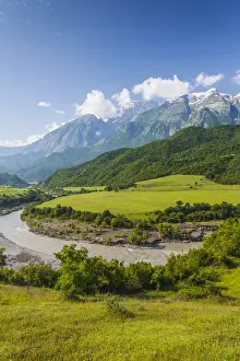 Albanian Prints: Albania, Carshove-area, Malesi e Nemeckes mountains and Vjosa River
