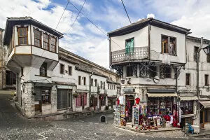 Albania Gallery: Albania, Gjirokastra, Ottoman-era town buildings