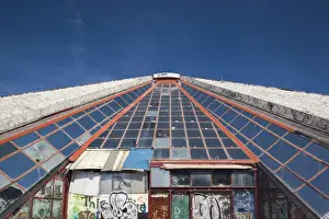 Albanian Prints: Albania, Tirana, The Pyramid, former tomb of Communist-era leader Enver Hoxha