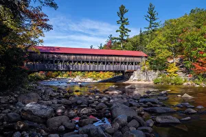 Covered Bridge Prints: Albany covered bridge, Kancamagus Highway, near Conway, New Hampshire, USA