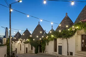 Images Dated 18th October 2021: Alberobello, province of Bari, Apulia, Italy The typical Trulli huts at dawn