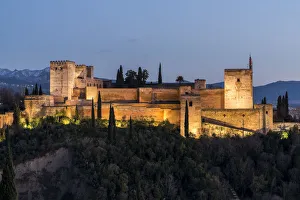 Alcazaba fortress, Alhambra palace, Granada, Andalusia, Spain