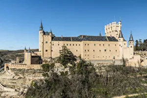 Segovia Prints: Alcazar fortress, Segovia, Castile and Leon, Spain