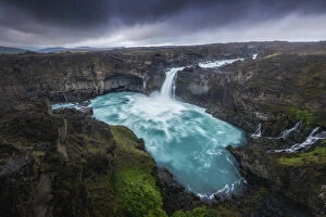 Images Dated 21st October 2020: Aldeyjarfoss waterfall, Iceland