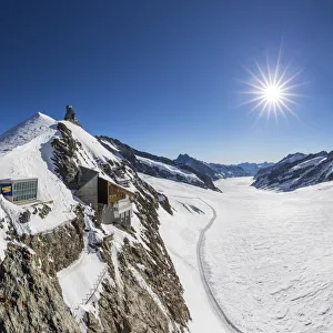 Aletschgletscher, Jungfraujoch, Jungfrau Region, Berner Oberland / Valais, Switzerland