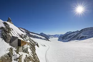 Images Dated 31st January 2022: Aletschgletscher, Jungfraujoch, Jungfrau Region, Berner Oberland / Valais, Switzerland