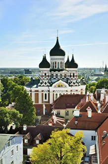Alexander Nevsky Cathedral, dating back to the 19th century, in Toompea Hill