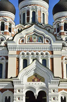 Alexander Nevsky Cathedral, dating back to the 19th century, in Toompea Hill