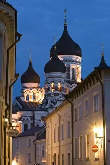 Tallinn Collection: Alexander Nevsky Church at Dusk