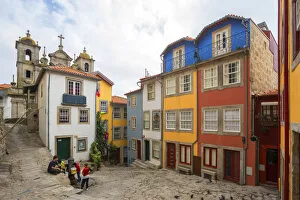 Duoro Prints: Alleys at Ribeira, Porto, Portugal