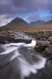 Images Dated 18th May 2016: Allt Dearg Mor River looking towards Glamaig mountain, Glen Sligachan, Isle of Skye