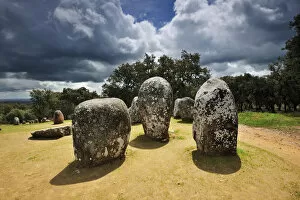 Images Dated 22nd May 2012: Almendres cromlech, a 8000 years old prehistoric monument. Evora, Portugal