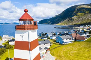 More Og Romsdal Prints: Alnes lighthouse, Godoya island, More og Romsdal, Norway