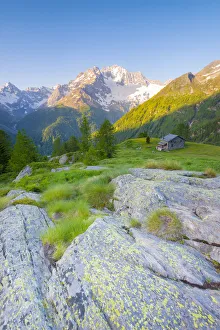 Turistic Prints: Alpe dell Oro, Valmalenco, Valtellina, province of Sondrio, Lombardy, Italian alps, Italy