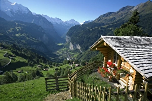 Country Side Prints: Alpine Cabin