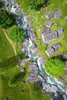 Model Released Prints: alpine pasture of Puntid. Calnegia