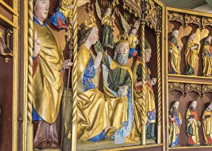 Village Church Prints: Altar of the village church St. Niels in Westerland, Sylt, Schleswig-Holstein, Germany