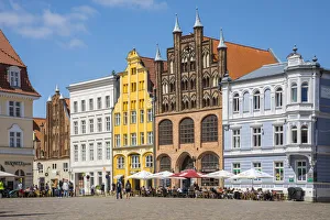 Gable Gallery: Alter Markt, Stralsund, Baltic Coadt, Mecklenburg-Western Pomerania, Germany
