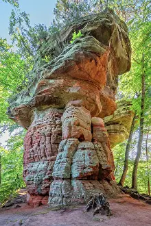 Deutsch Prints: Altschlossfelsen on the Brechenberg near Eppenbrunn