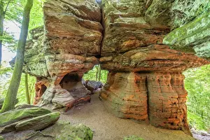 Deutsch Prints: Altschlossfelsen on the Brechenberg near Eppenbrunn
