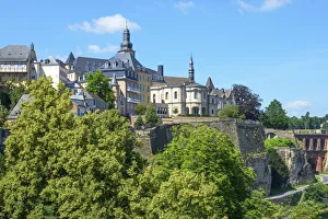Alzette valley with Eglise St. Michel, Luxembourg