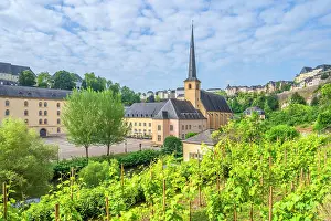 Luxembourg Prints: Alzette valley with Neumunster abbey, Luxembourg