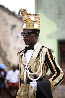 Images Dated 20th August 2006: Amateur actors perform a Sao Tomense play called Auto