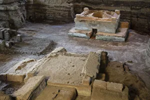 Images Dated 17th January 2020: Americas, Central America, El Salvador, La Libertad, Mayan ruins at the village of Joya