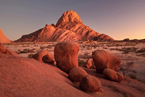 Spitzkoppe Prints: Ancient granite mountains at dawn, Spitzkoppe, Namib Desert, Namibia