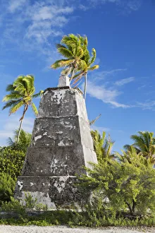 Ancient lighthouse, Fakarava, Tuamotu Islands, French Polynesia