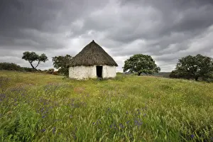 Ancient traditional hut of Noudar. Alentejo, Portugal