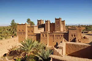 Fortified Prints: Ancient walled Kasbah Amridil, Skoura, Ouarzazate, Morocco