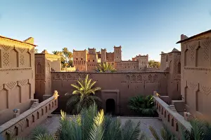 Kasbah Prints: Ancient walled Kasbah Amridil, Skoura, Ouarzazate, Morocco