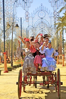 Custom Prints: Annual Horse Fair, Jerez de la Frontera, Cadiz Province, Andalusia, Spain