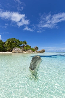 Beach Prints: Anse Source d Argent beach, La Digue, Seychelles