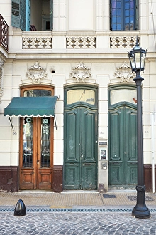 Buenos Aires Prints: Antique doors of La Poesia Notable Bar in San Telmo, Buenos Aires, Argentina