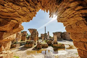 Tunisia Prints: Antonina Baths, Carthage, Tunisia, Africa