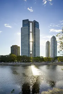Demetrio Carrasco Prints: Apartment buildings, Reserva Ecologica Costanera Sur, Buenos Aires, Argentina