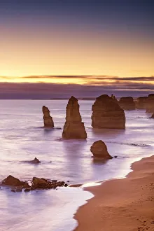 Images Dated 13th March 2016: The Twelve Apostles at Sunset, Great Ocean Road, Australia